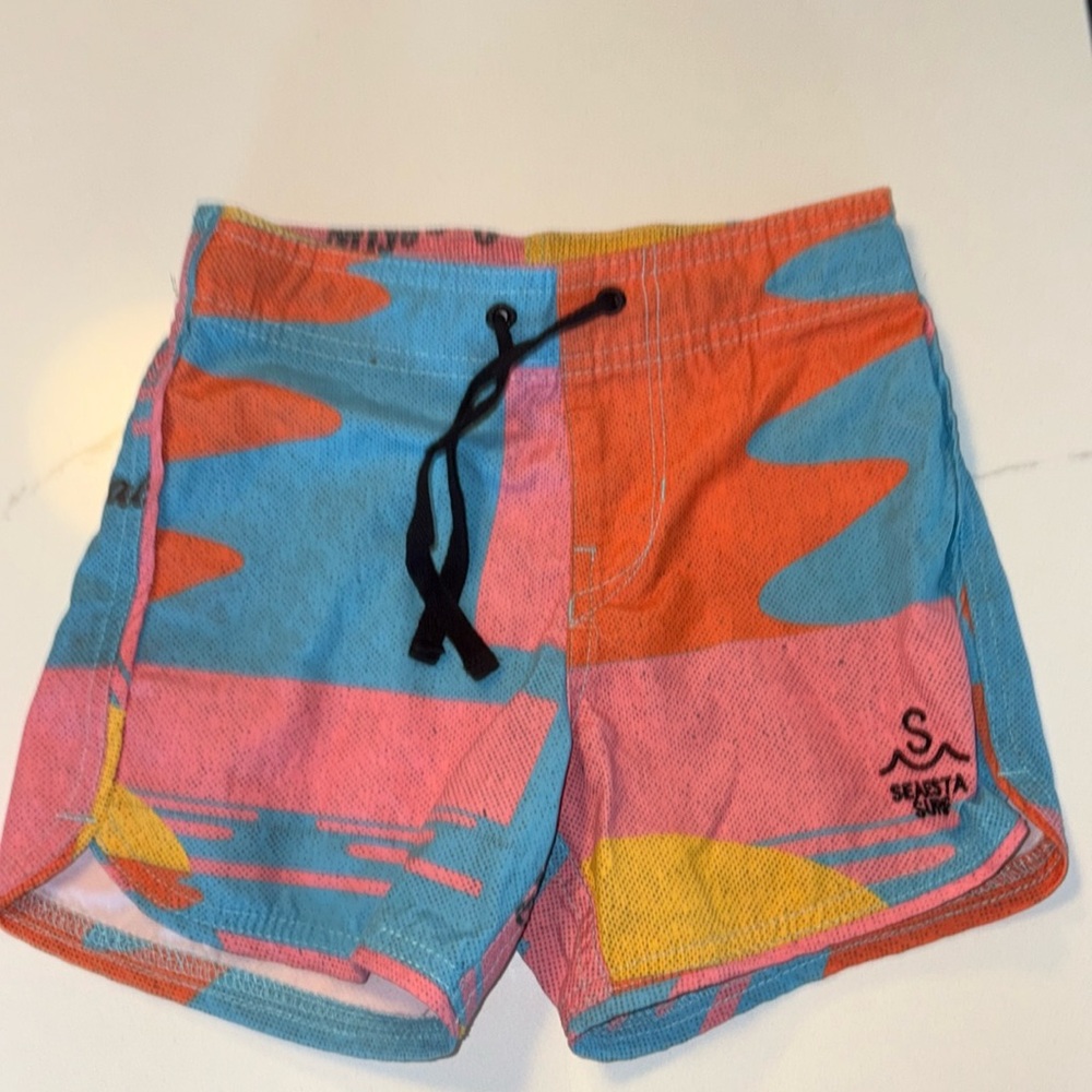Seaesta Surf Aloha Sunset Boardshorts Neon, 5T